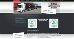 Desktop Screenshot of hundw-nutzfahrzeugtechnik.de